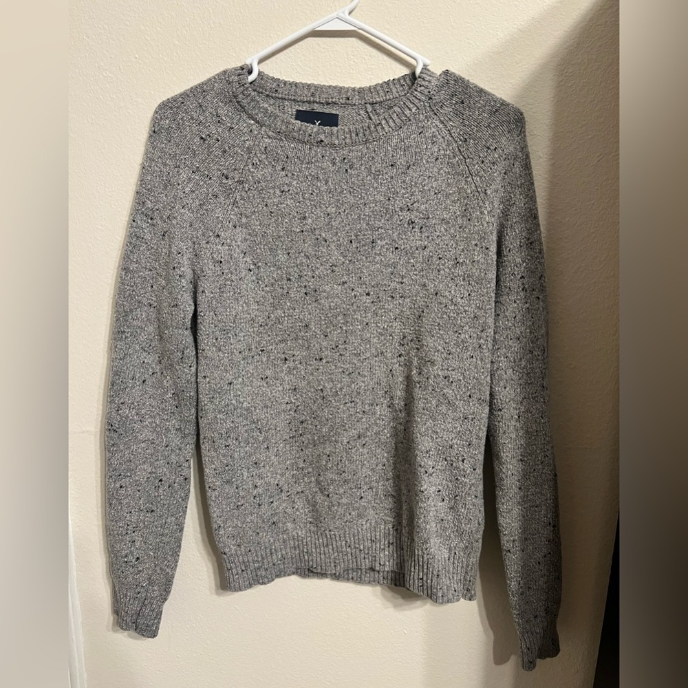 Small, grey American Eagle sweater